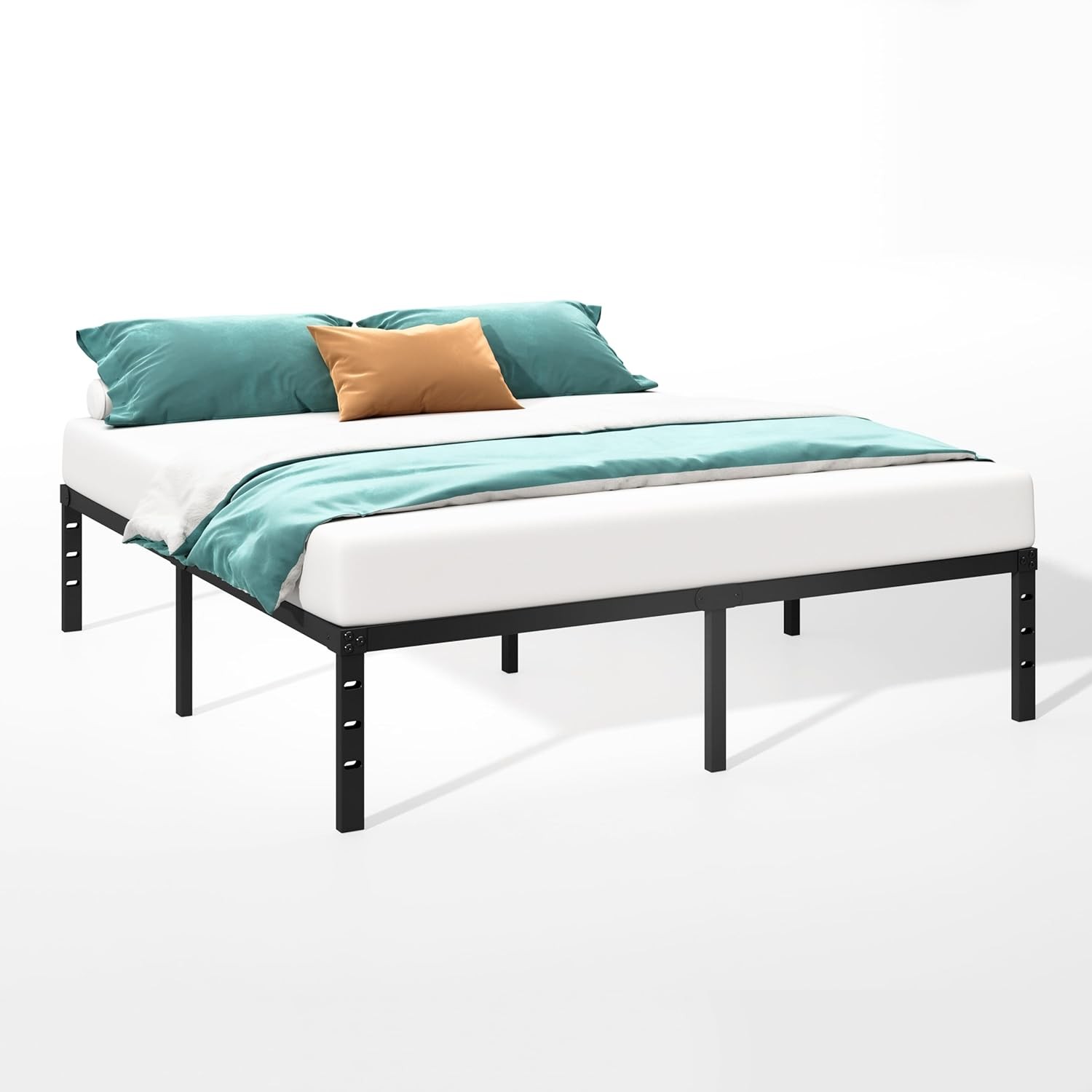 Metal Platform Bed Frame 12 Inch Tall,No Box Spring Needed,Full Size Bed W/