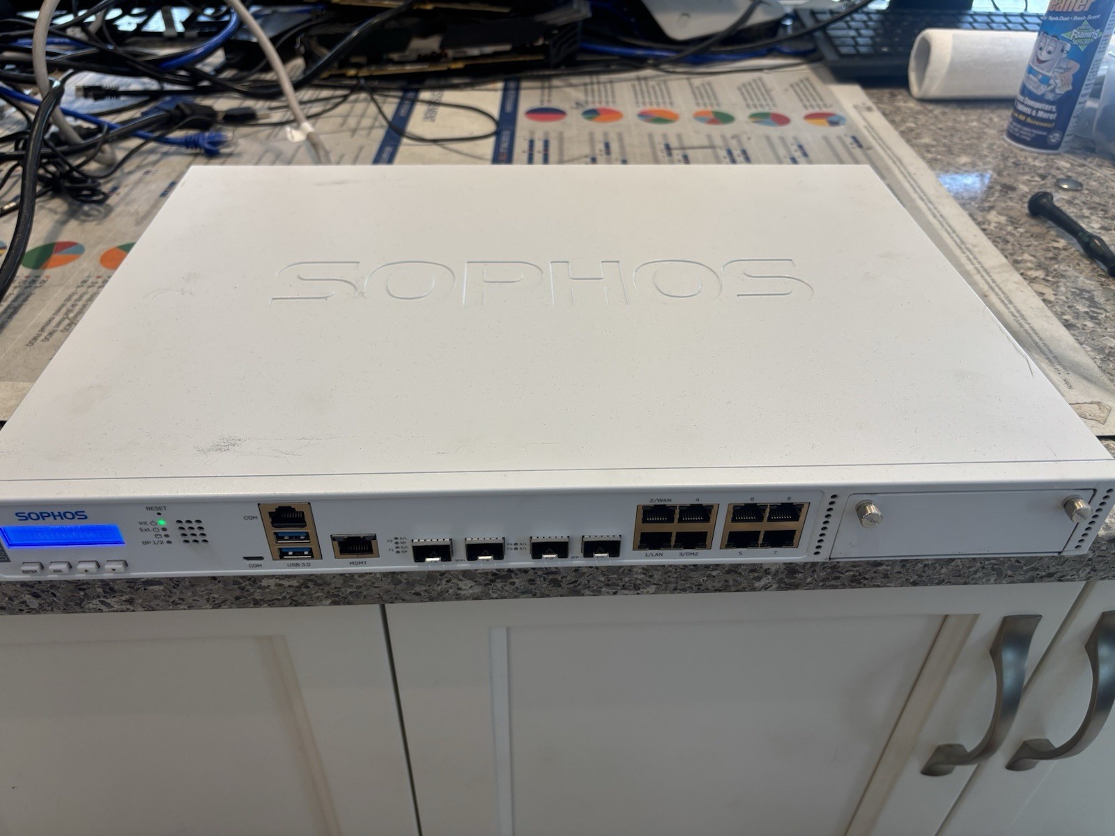 Sophos XGS 3100 Network Security/Firewall Appliance w/ Rack Ears and Power Cable