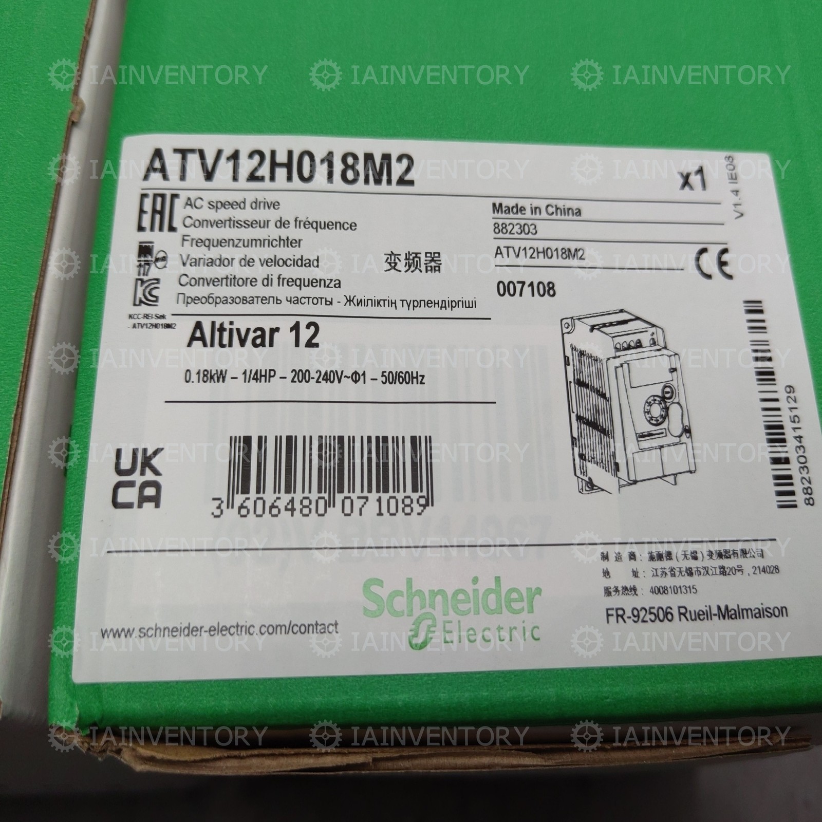 1PC NEW Schneider ATV12H018M2 Warranty Included Fast Delivery In Stock