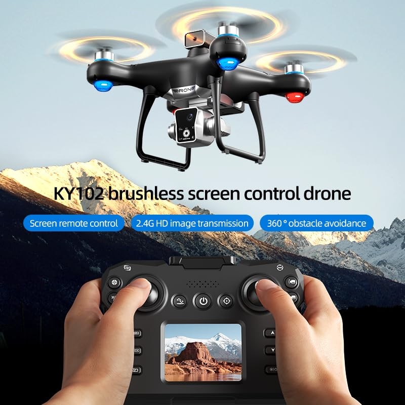 Hobby Drone With Screen On Controller, Airplane Helicopter With Dual