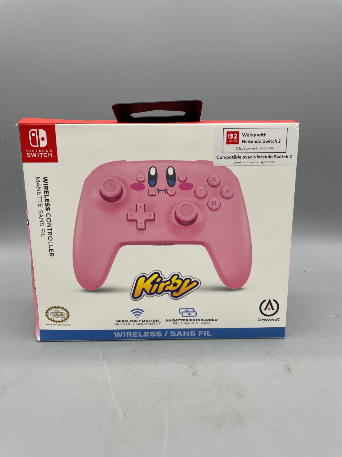 PowerA Wireless Controller for Nintendo Switch Kirby Mouthful READ