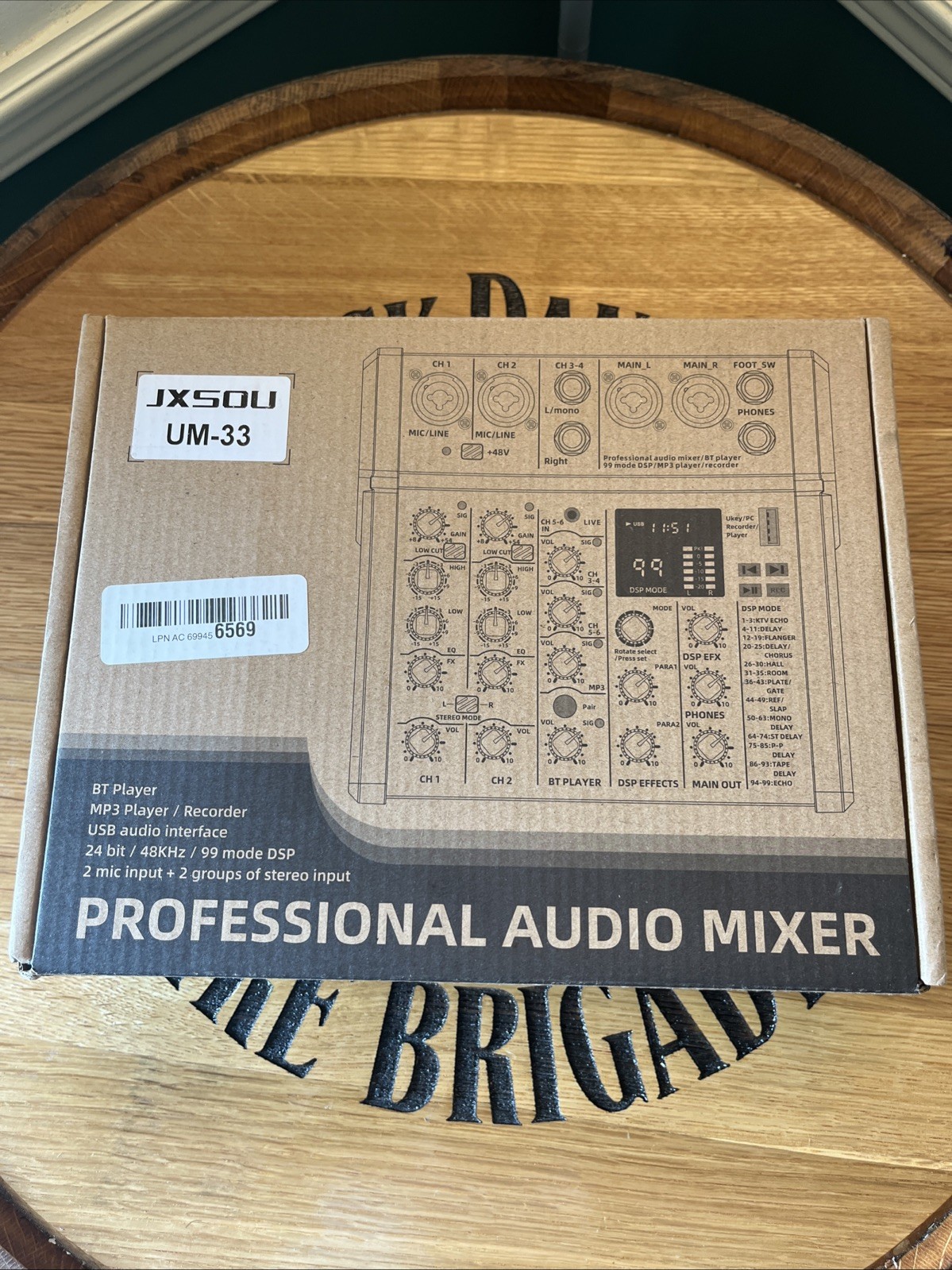 JXSOU UM-33, 6 Channel, Professional Audio Mixer