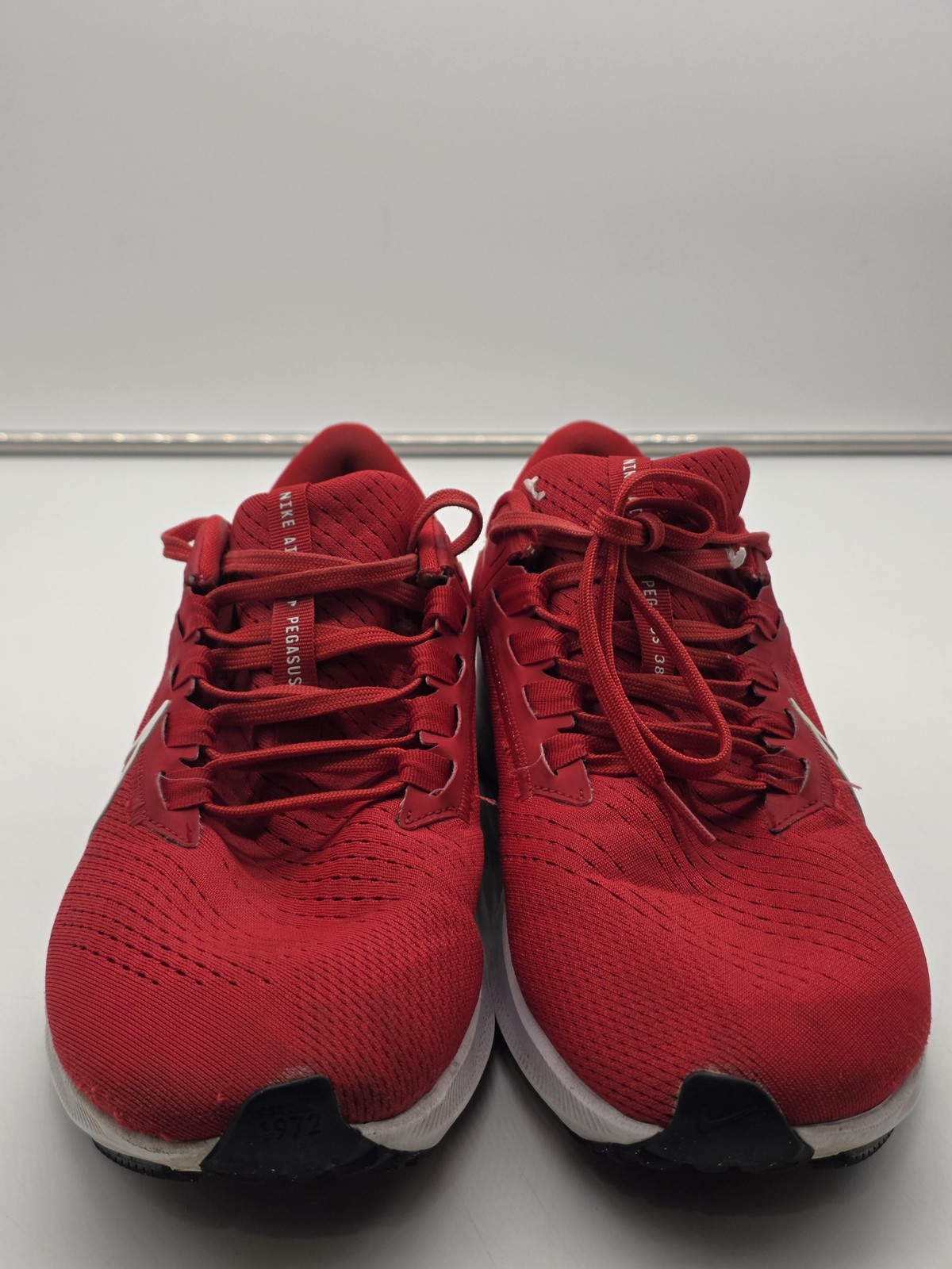 Nike Air Zoom Pegasus 38 Shoes Mens Size 11.5 Red Damaged Sneakers Cz1893-600