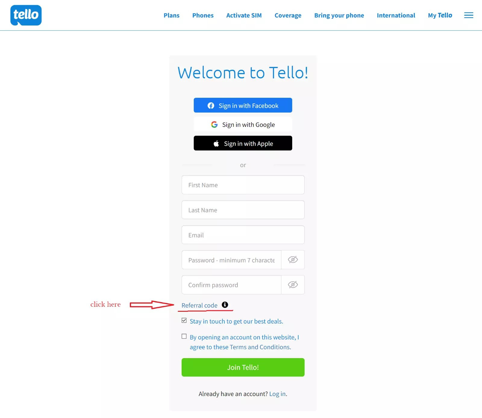 Tello new account $10 Credit code P393Q86D
