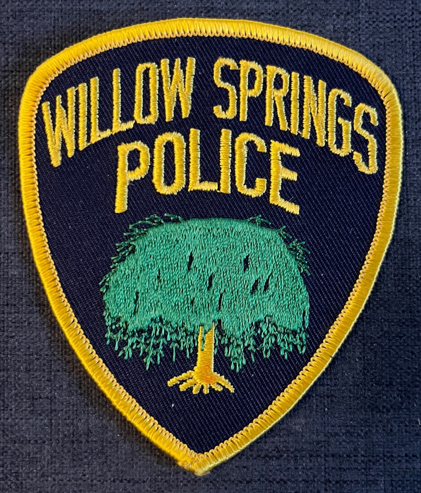 Willow Springs Illinois IL Police Shoulder Patch Unsewn Vintage