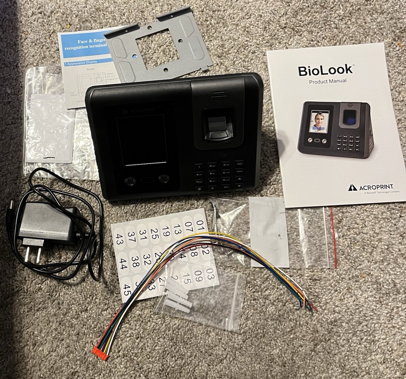 Acroprint Face Recognition Time Clock- RT200