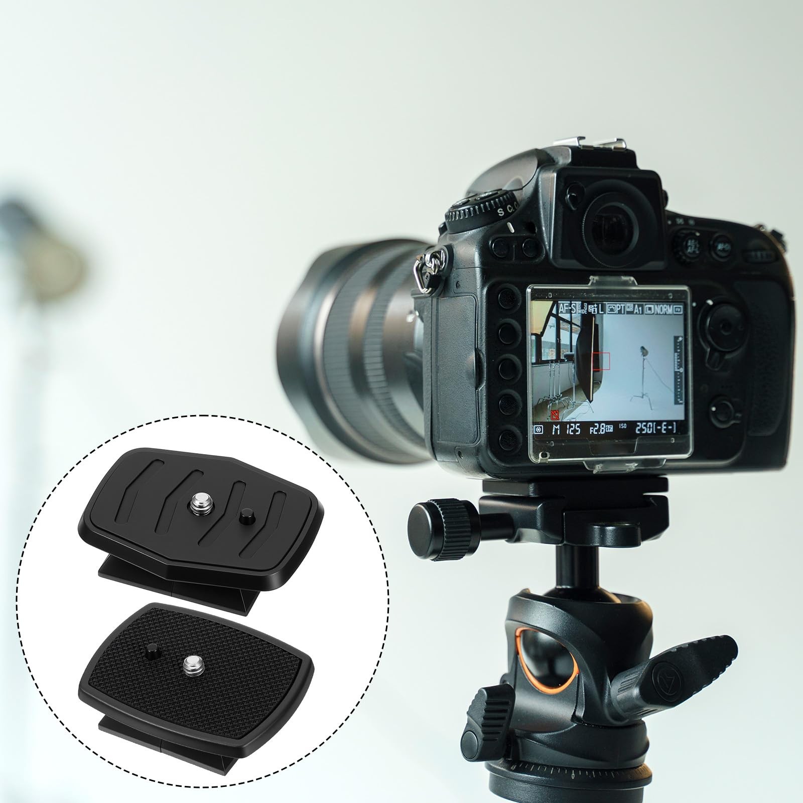 Tripod Quick Release Plate Camera Mounting Adapter 2 Pack 43mm And 45mm Mount