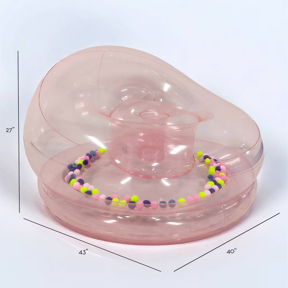 Prism Pom Pom Pink Multi Blow Up Chair