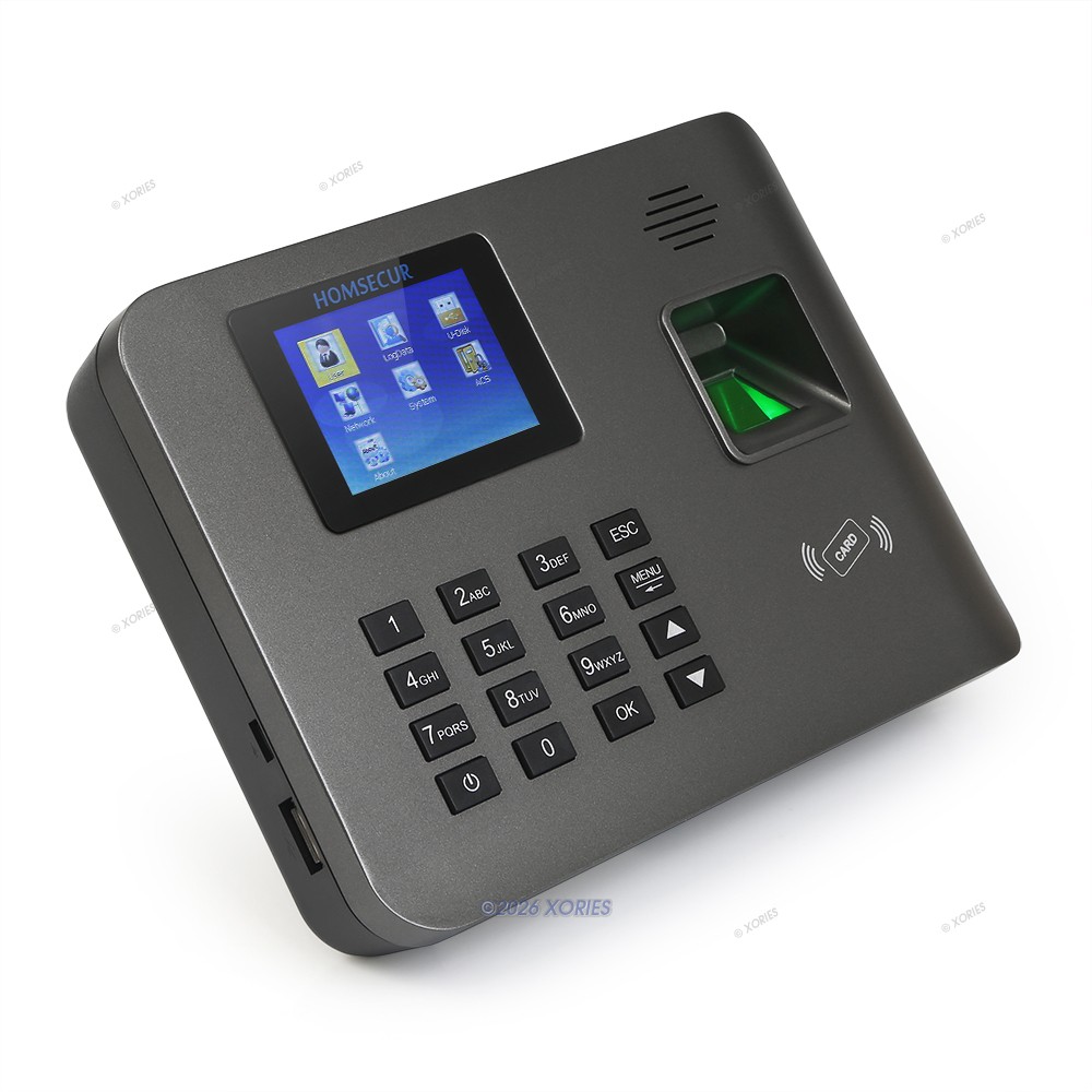 HOMSECUR Support Remote Access WiFi Time Clock And Access Control + RFID Reader