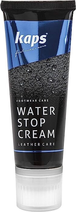 Kaps Waterproofing Shoe Cream For Leather Boot, Sponge Applicator 114 Light Grey