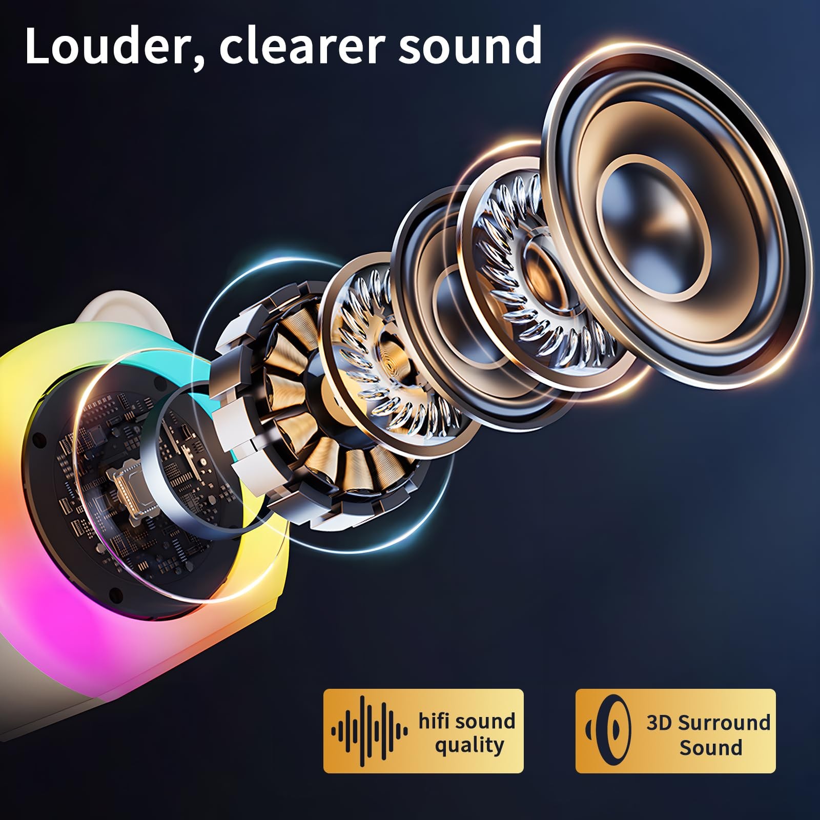Mini Karaoke Machine for Kids Adults，Portable Karaoke Speaker with 2 Wireless...