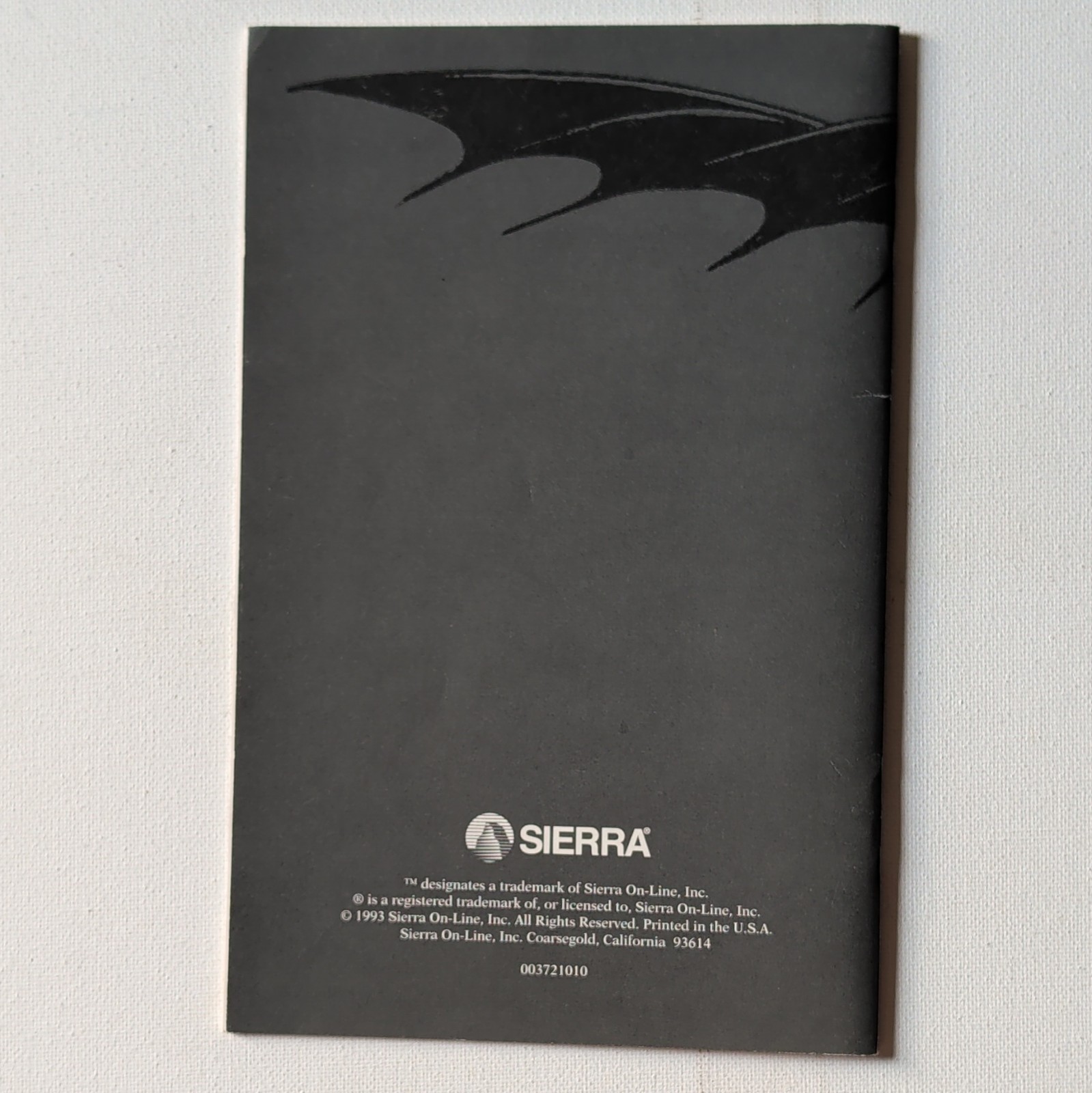 Sierra Shadows of Darkness Technical Strategy Guide 1993 - GUIDE ONLY