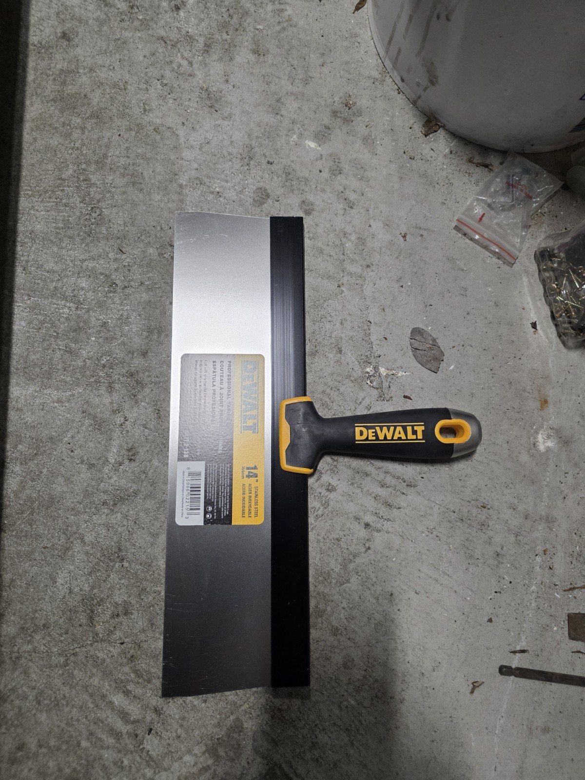 DEWALT Drywall 14" Taping Knife W/ Stainless Steel Big Back Blade