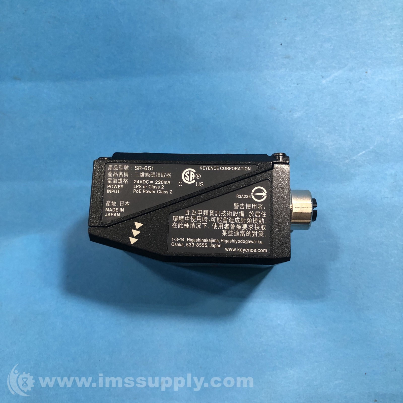 Keyence SR-651 2D Code Reader FNIP