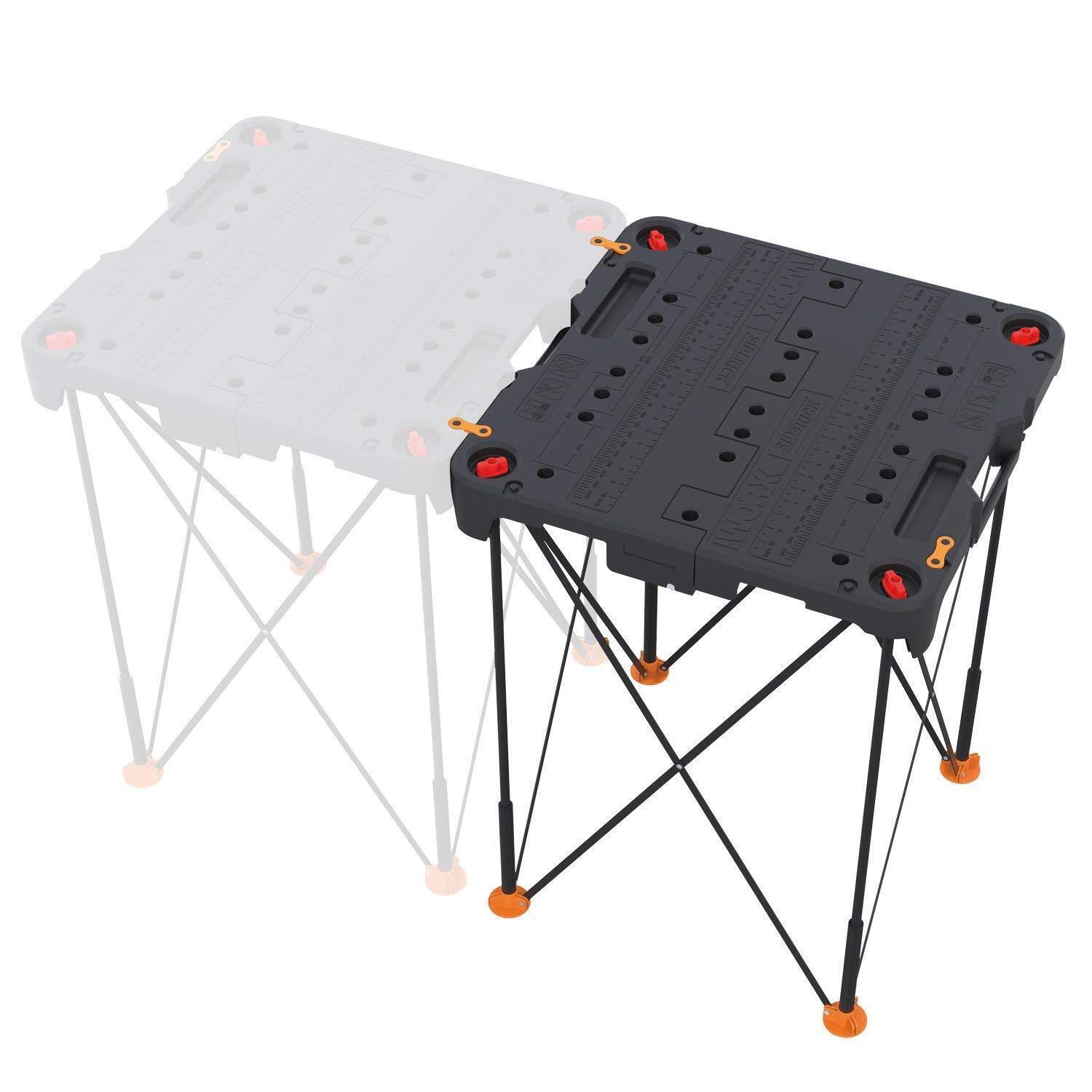 WX066 Worx (2) Sidekick Portable Tailgate Work Tables-Save Buying 2