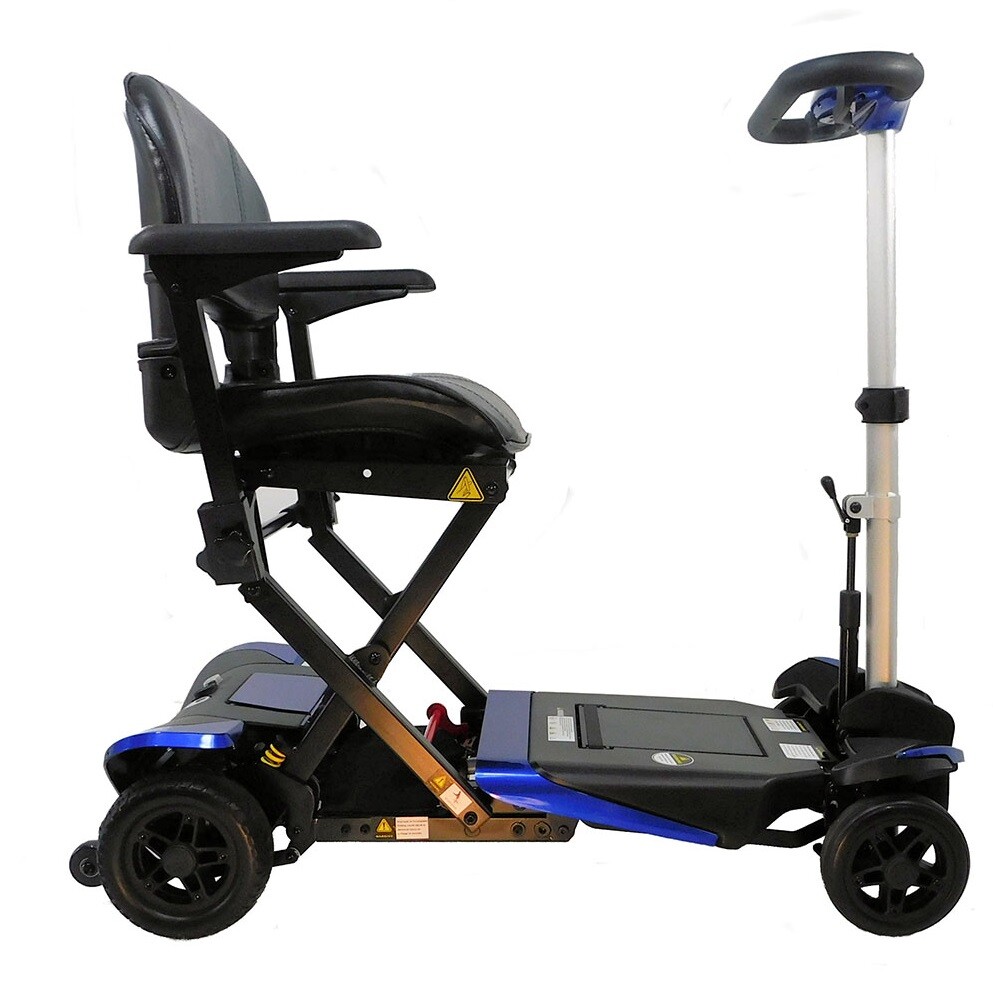 Enhance Mobility Transformer 2 Automatic Folding Electric Mobility Scooter Blue