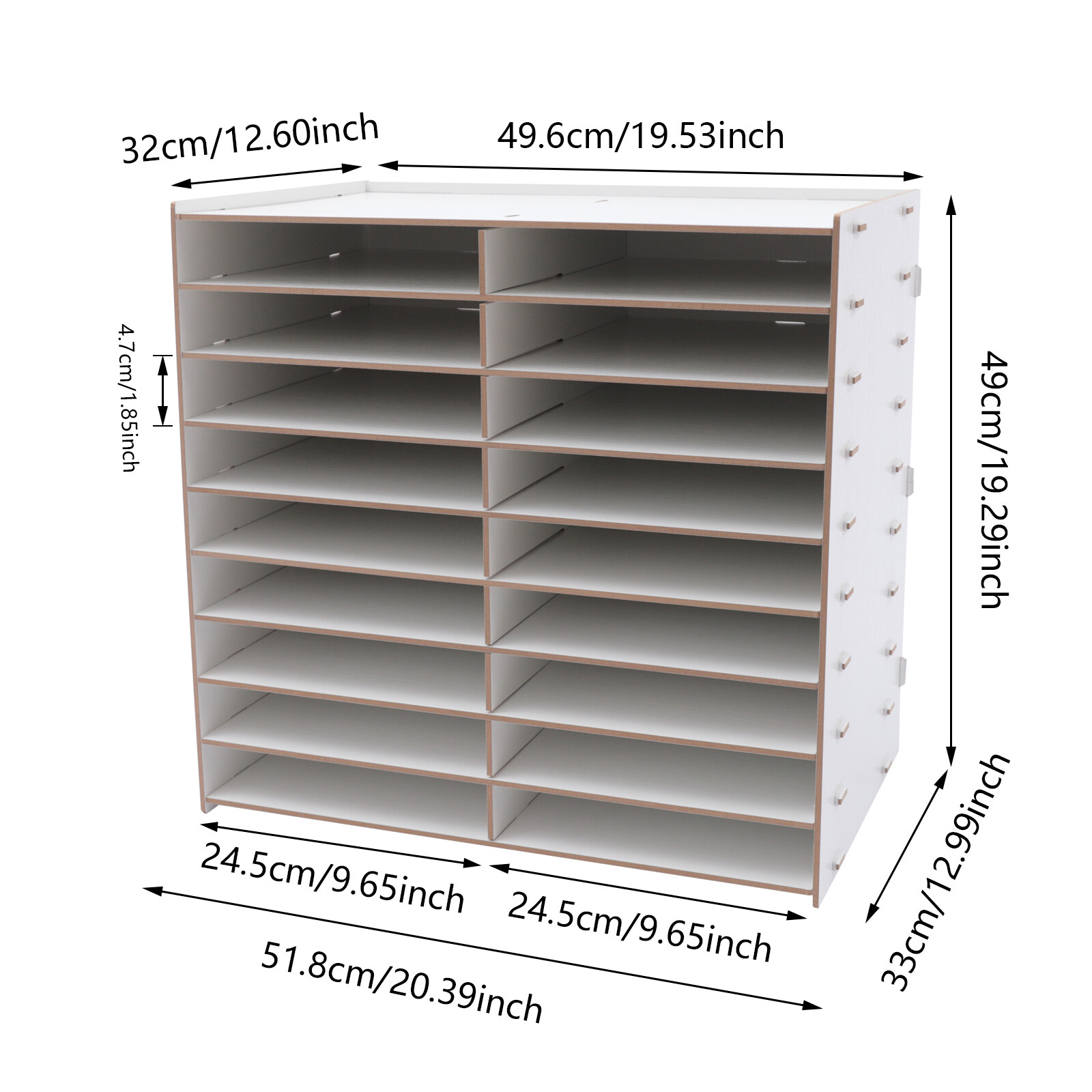 Large Desk Document File Organizer Letters Paper Holder Rack Data Manager Shelf