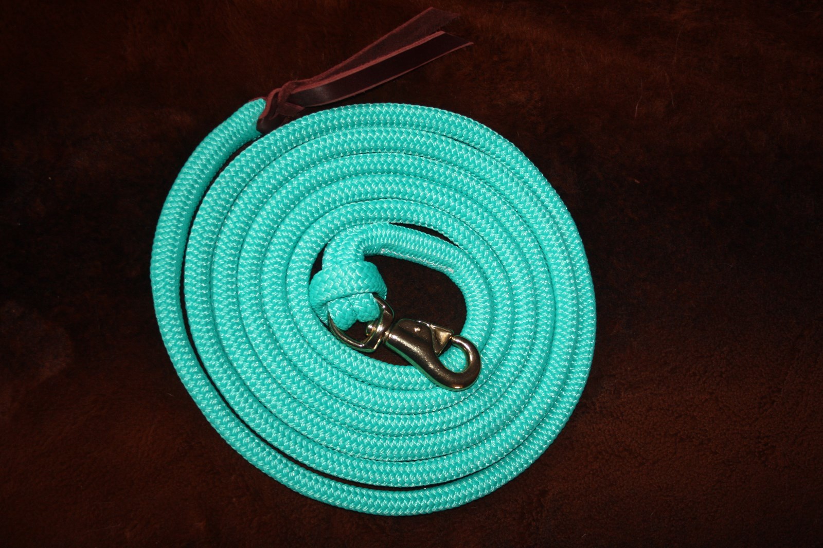THOMEY NATURAL HORSE TRAINING 12-foot LEAD ROPE~ TURQUOISE