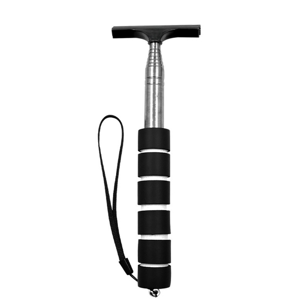 Windshield Wiper Style Mirror Cleaner Stainless Steel Adjustable Length 100cm