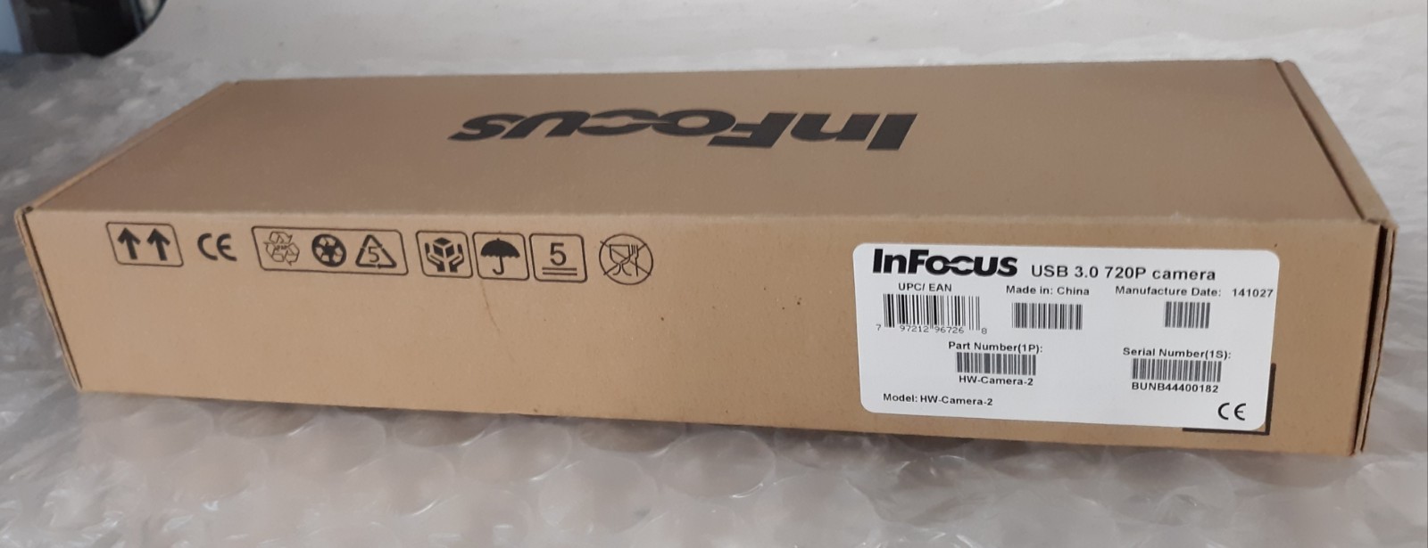 InFocus HW-Camera-2 USB 3.0 720P Camera NEW *OPEN BOX*