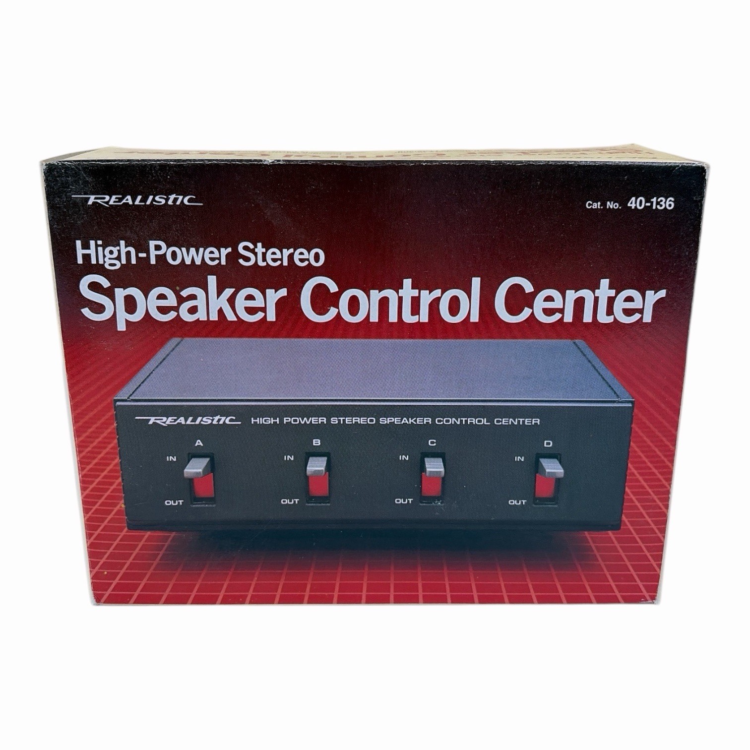 Realistic High-Power Stereo Speaker Control Center No. 40-136 - New (Open Box)