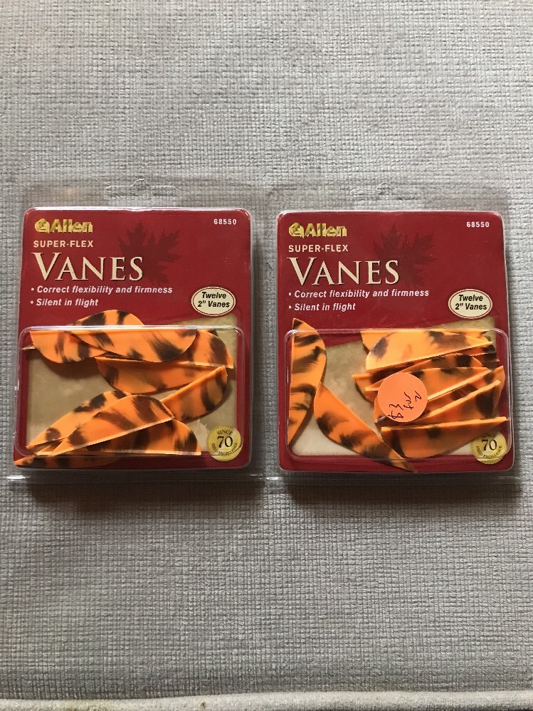 ALLEN Super-Flex Vanes 2” (2 12 Pks) Orange/Black 68550