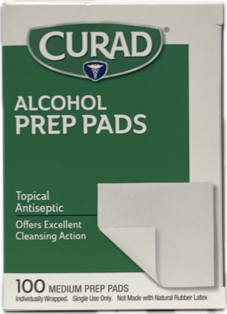 CURAD Alcohol Prep Pads - 100 Count
