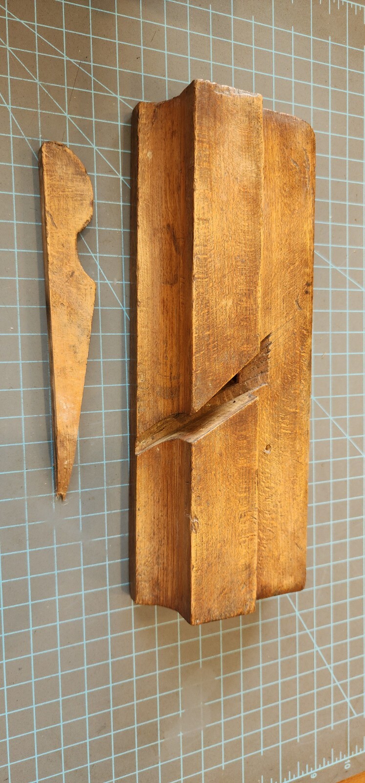 Antique Hall Case & Co. Columbus Ohio Wood Molding Plane - Missing Iron - T
