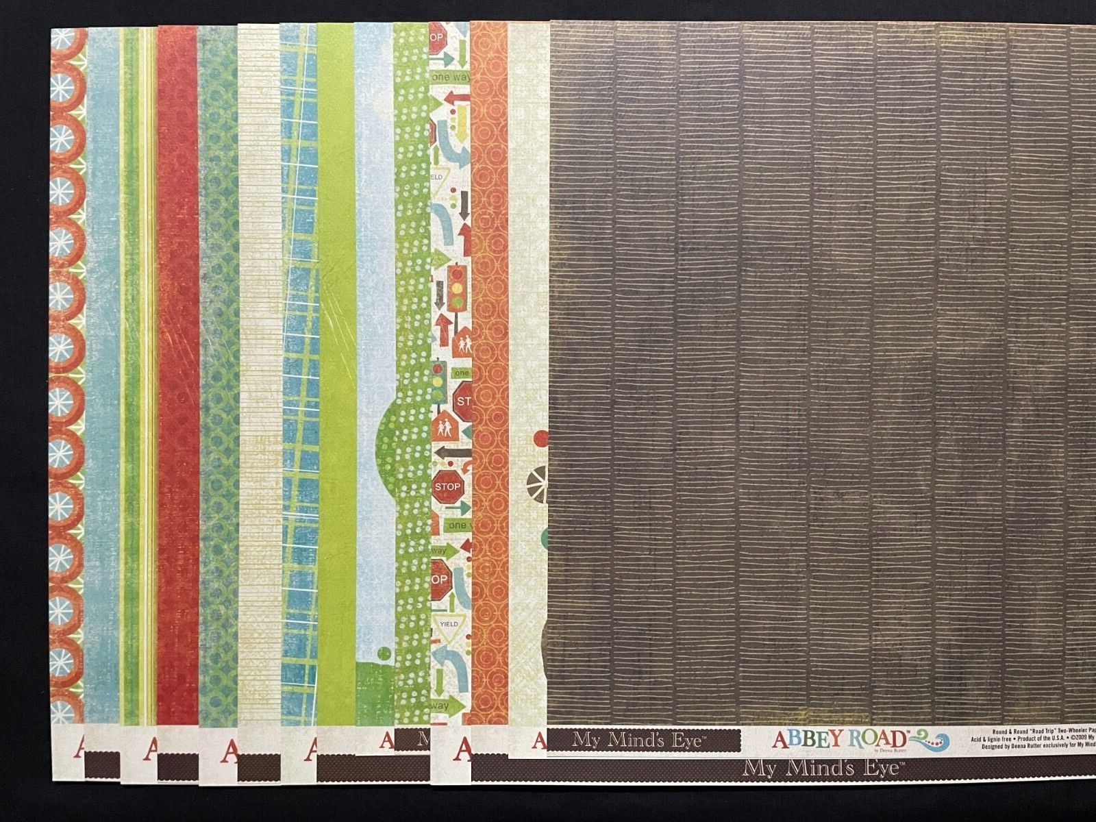 MME ABBEY ROAD "ROUND & ROUND" 12X12 DS HEAVY PAPER