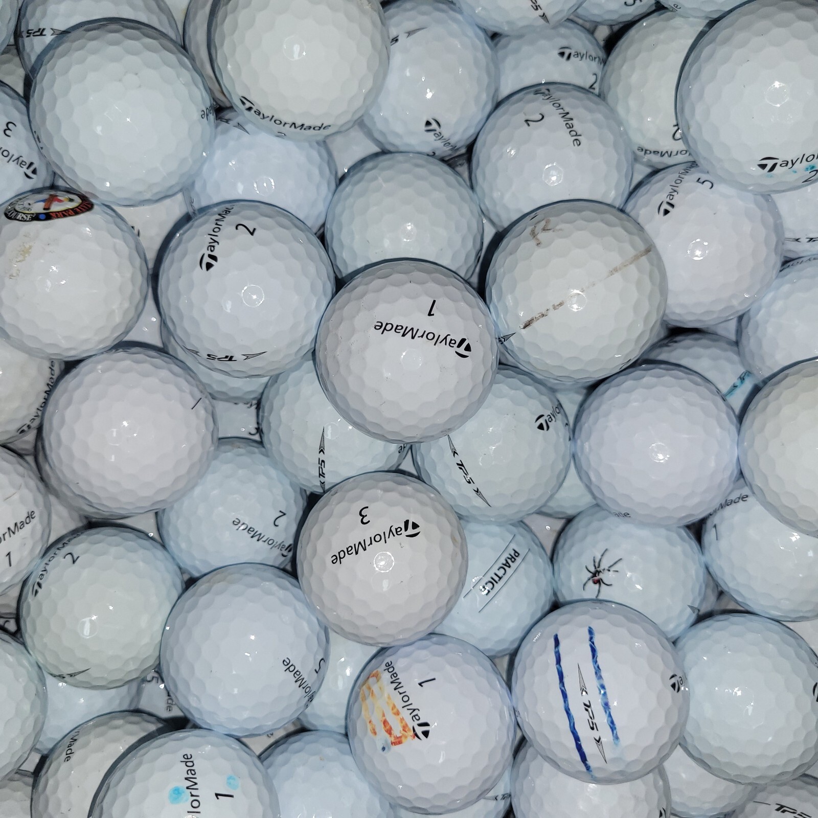 36 TaylorMade TP5 White AAA Used Golf Balls - 3A Value