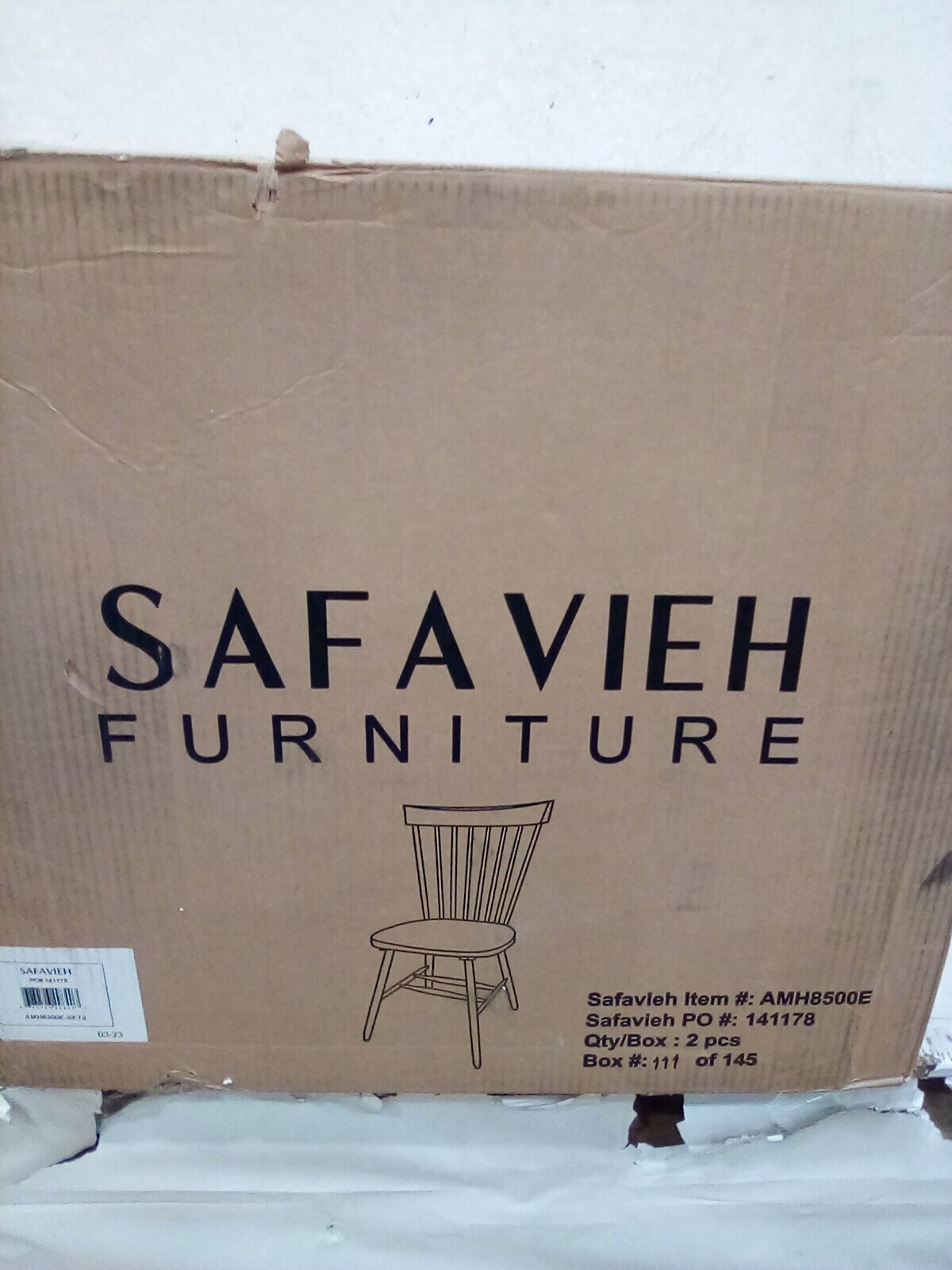 Safavieh PARKER SPINDEL SIDE CHAIR, Reduced Price 2172729790 AMH8500E