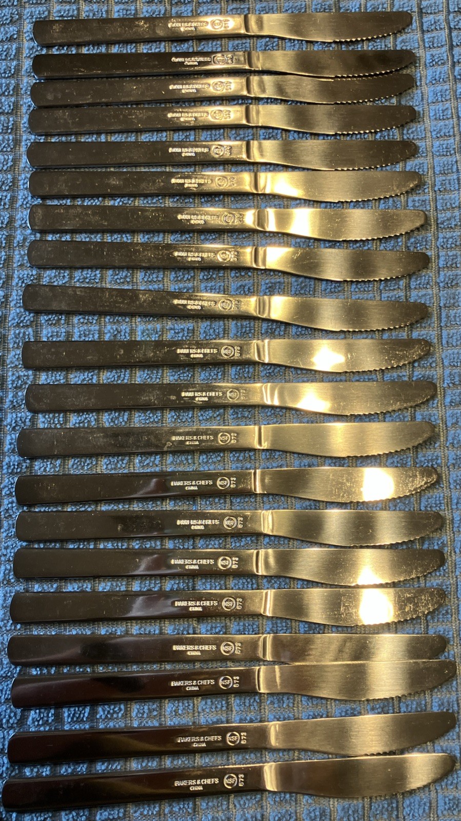 Bakers & Chefs Stainless Steel Butter Knives NSF 573 Restaurant Quality Flatware