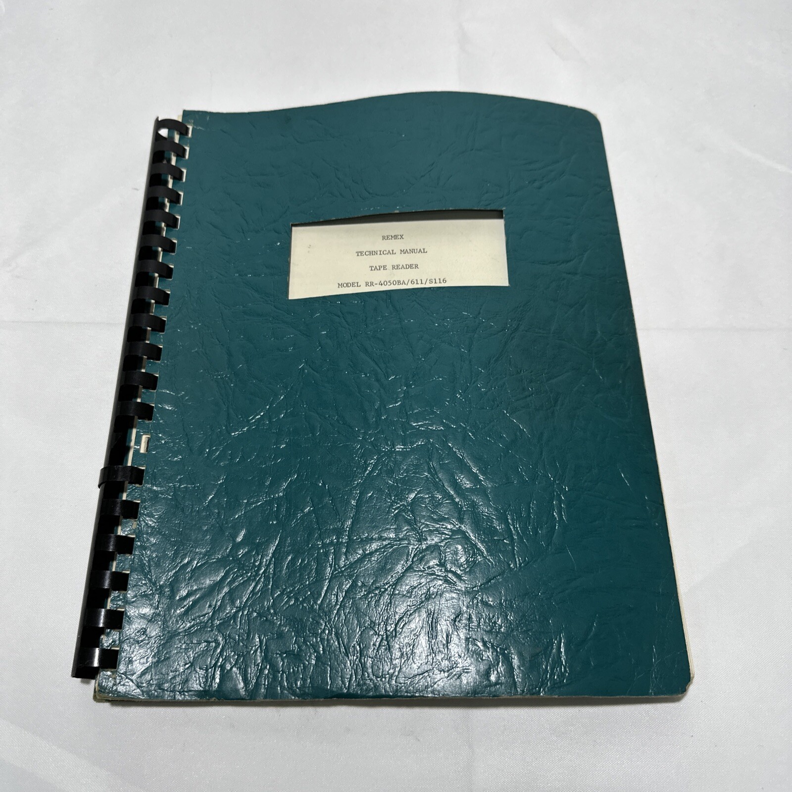 Remex Electronics Model RR-4050BA/611/S116 Tape Reader Technical Manual TRM-611P