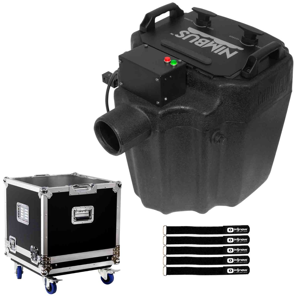 Chauvet DJ Nimbus Professional Low Lying Dry Ice Smoke Fog Machine w Flight C...