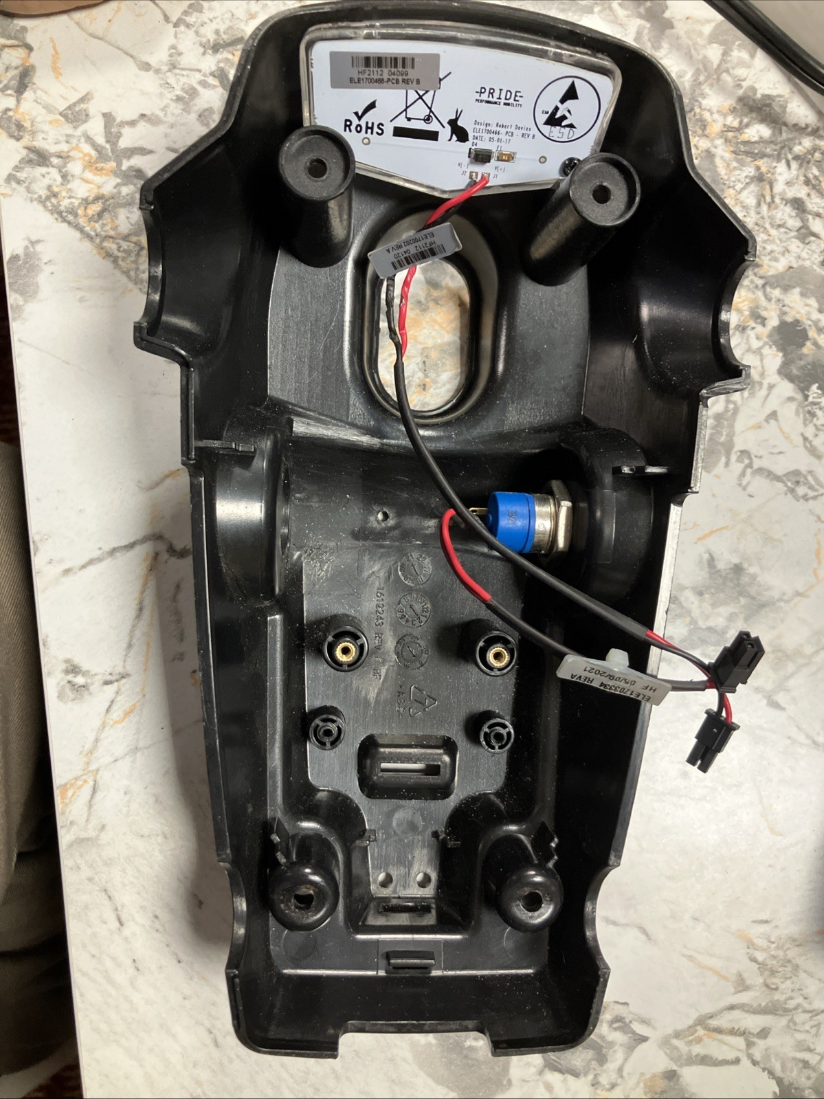 Pride Mobility Scooter Revo 2.0 Lower Console With Key Switch