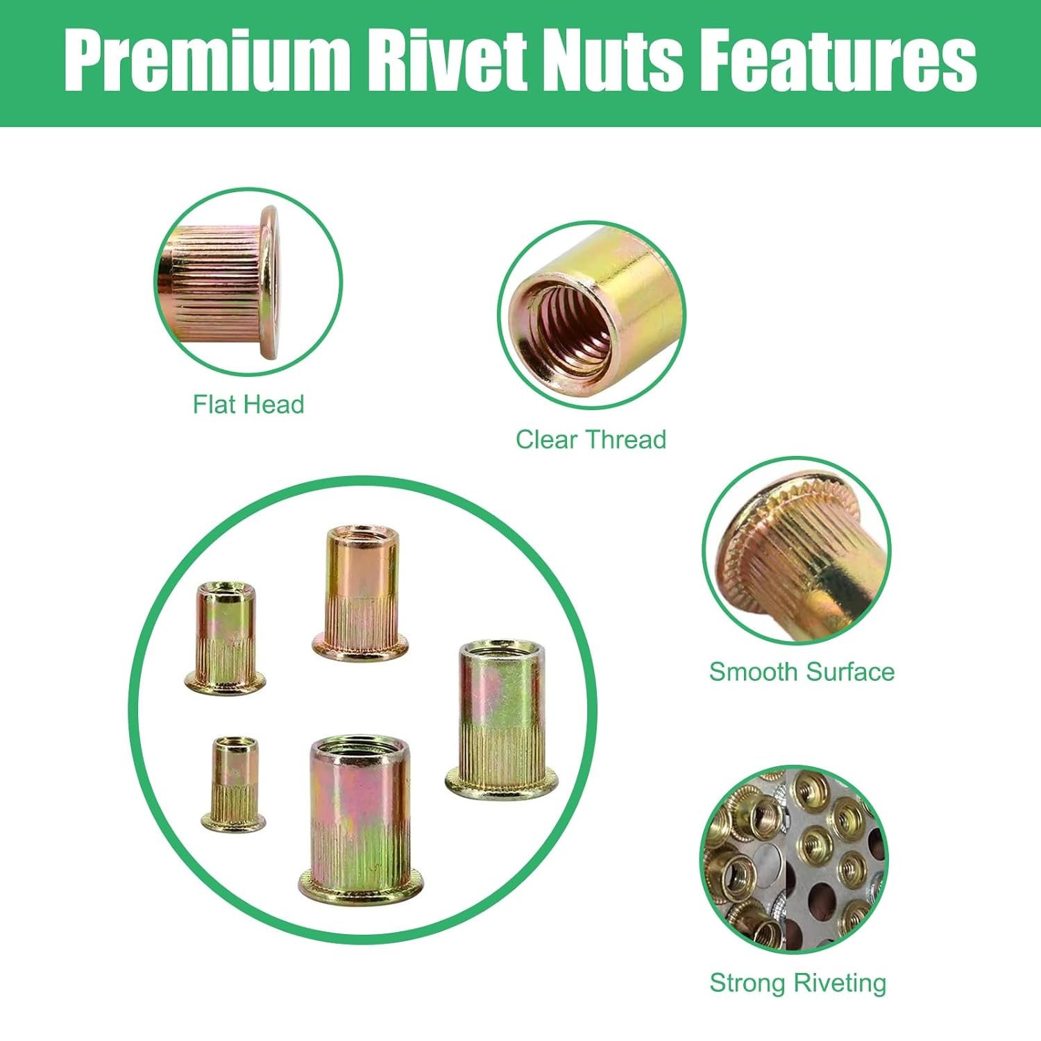 Carbon Steel Rivet Nut Threaded Insert