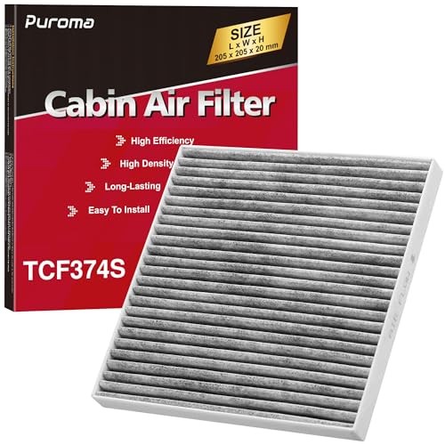 Cabin Air Filter with Activated Carbon, Replacement for CP374, TCF374S