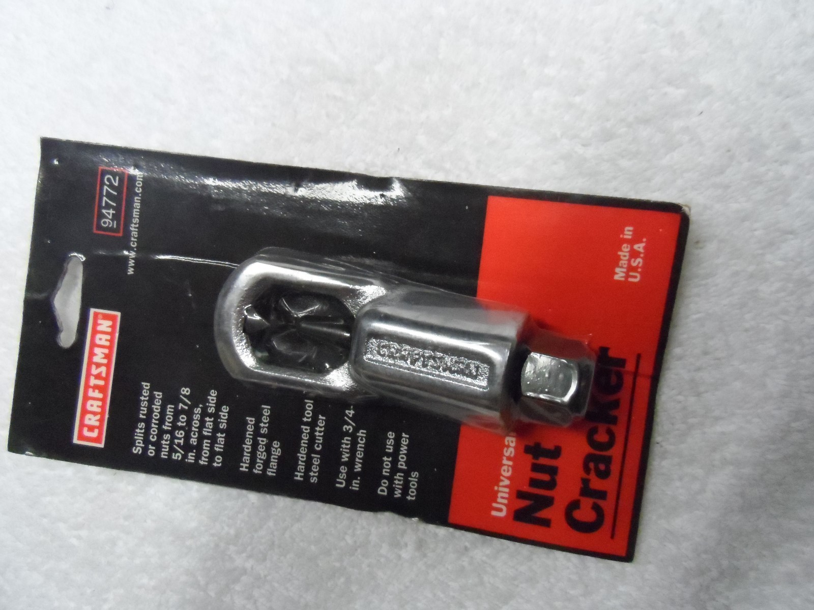 Craftsman Universal Nut Cracker (splits rusted nuts), NOS USA - Part # 4772
