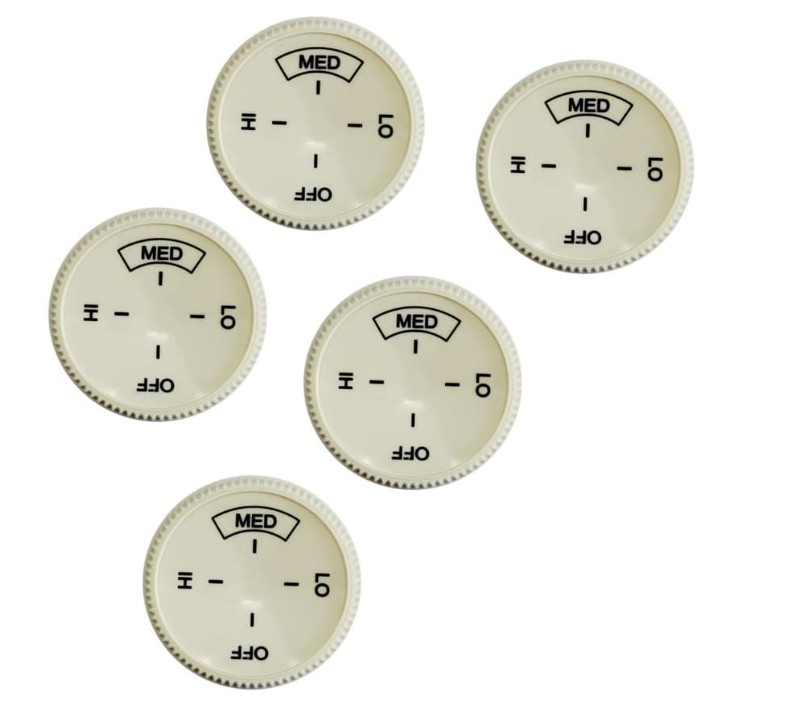 5PCS Baseboard Heater Thermostat Temperature Control Dial Knob Replacement, Base