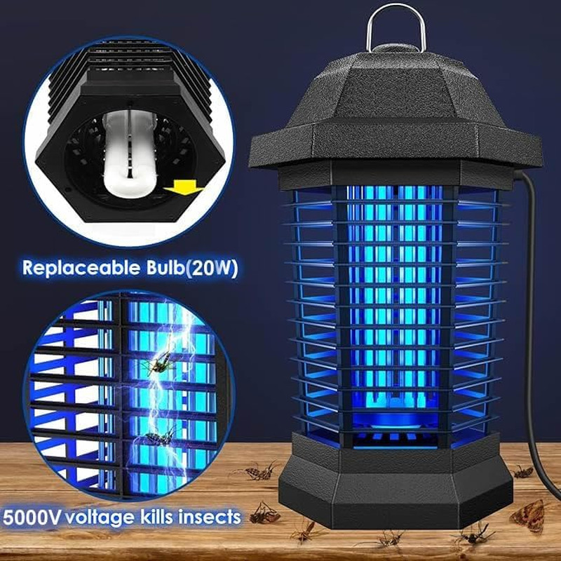 Large Coverage Bug Zapper for Indoor Outdoor Use, Weatherproof