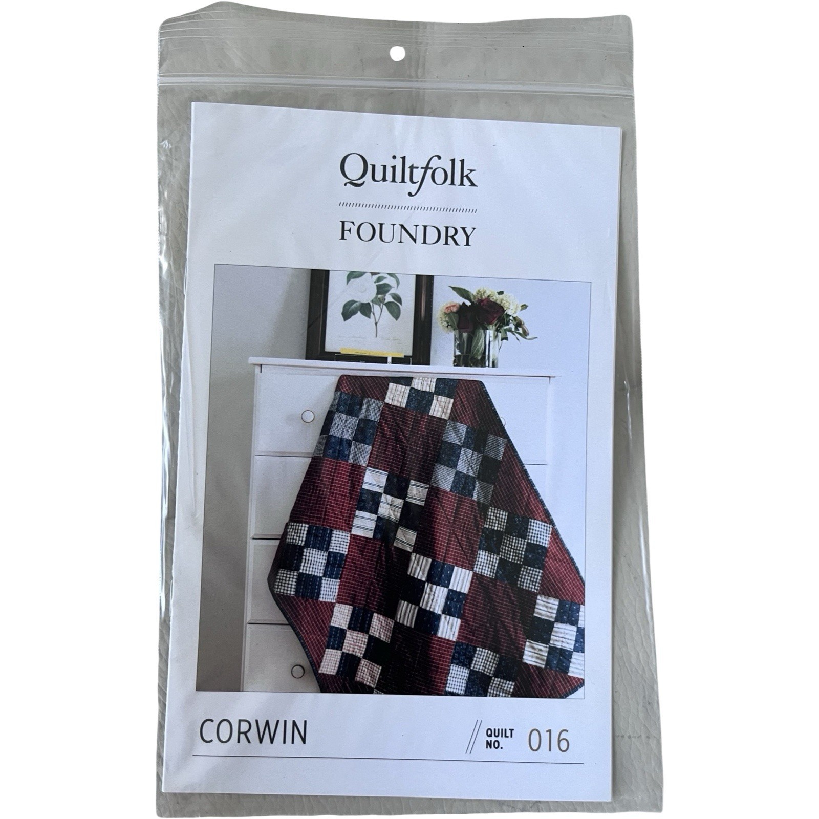 Quiltfolk Foundry Corwin Quilt Pattern Instructions No 016