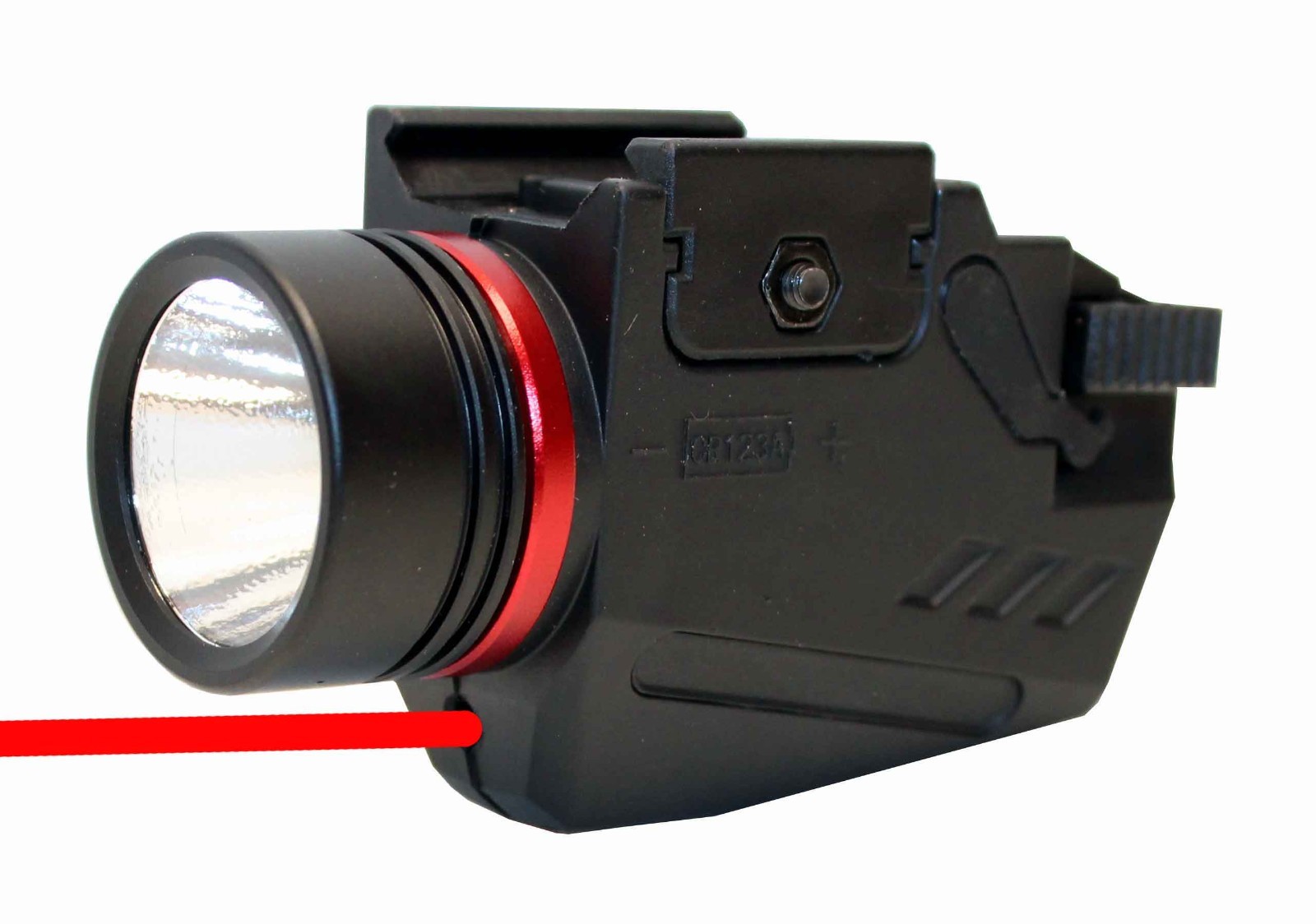 Tactical polymer flashlight and red laser combo for glock cz smith & wesson