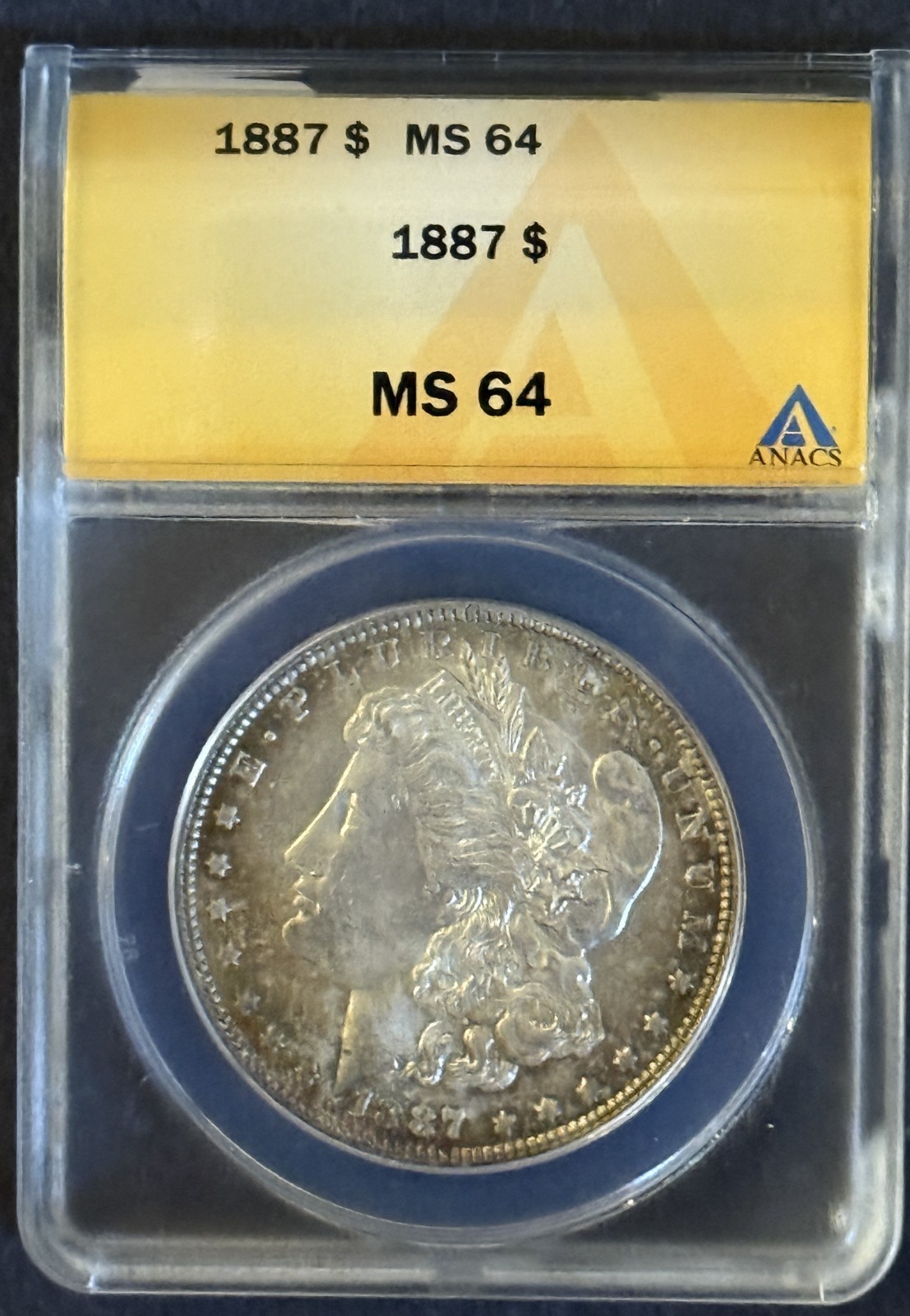 1887 Morgan Silver Dollar, MS64 ANACS (11813)