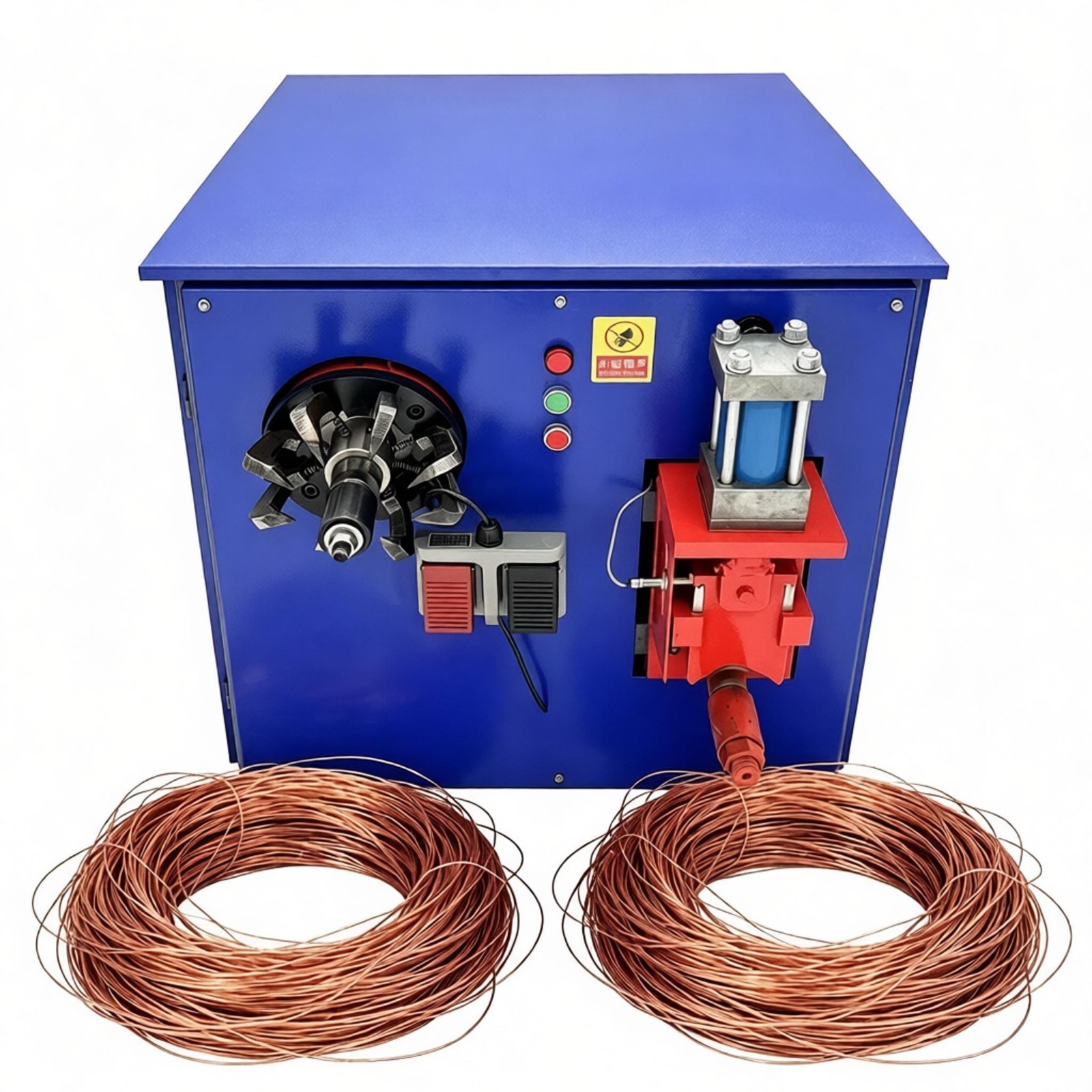 Stator Copper Wire Pulling Machine 8-Claw Single Head Hydraulic 220V 1PH