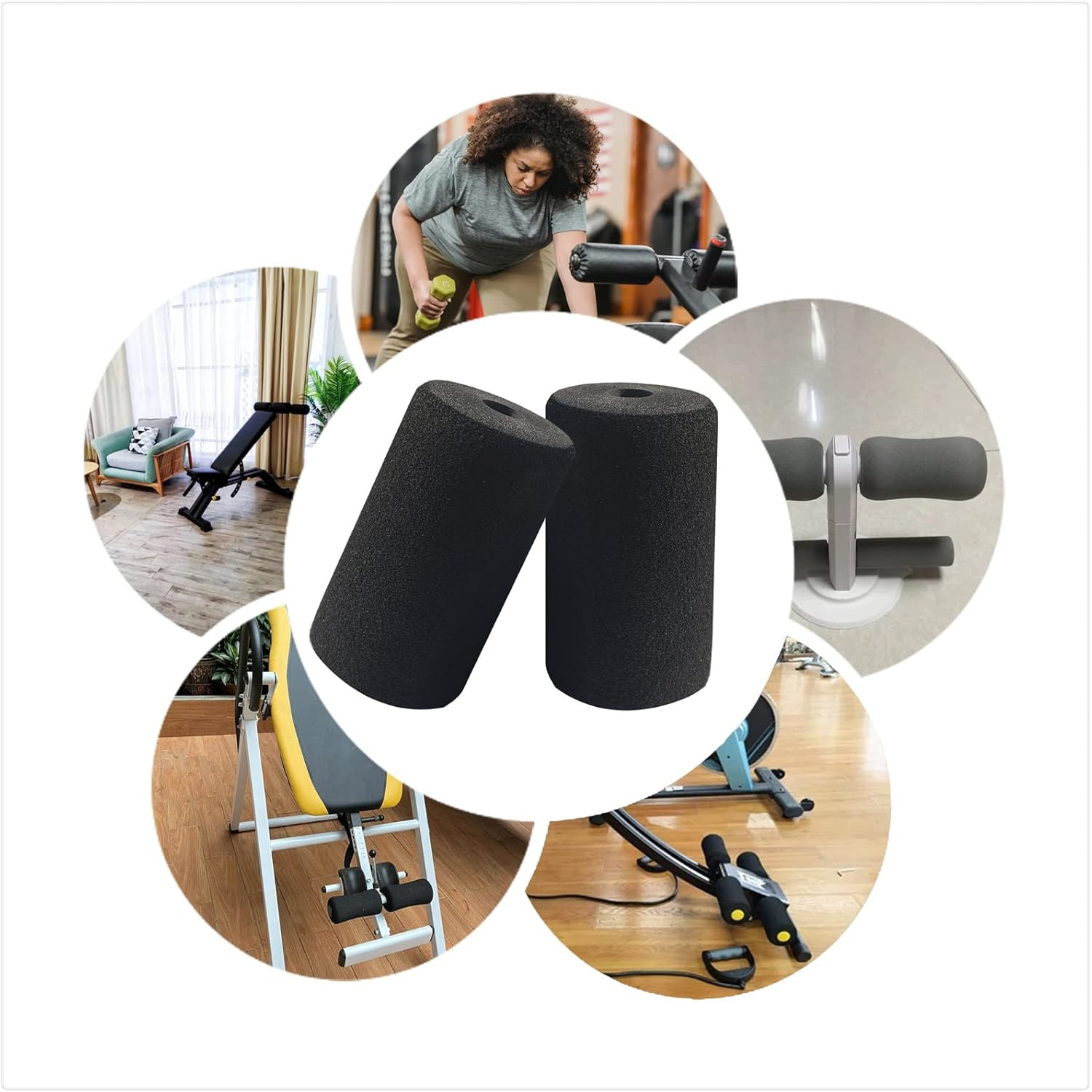 Foot Foam Pads Rollers Replacement,Replacement Foam Pads,Machine Tube Leg Foam R