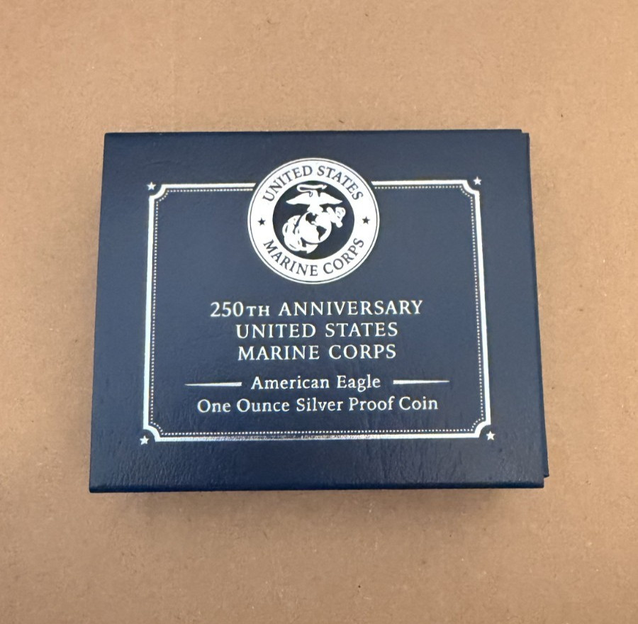 250th Anniversary Marine Corps American Eagle One Ounce Silver Proof Coin