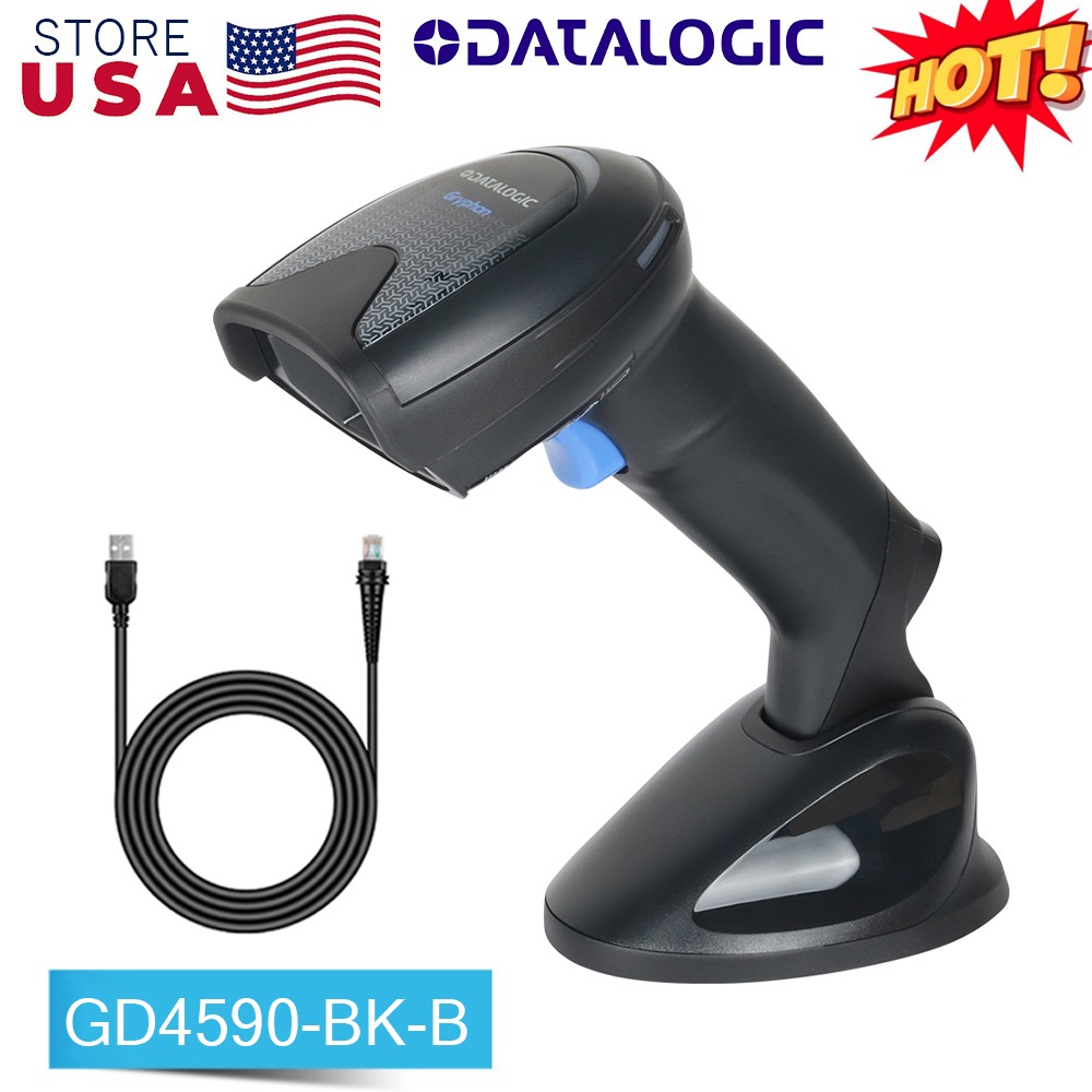 Datalogic Gryphon GD4590-BK-B 1D 2D Imager Barcode Scanner Reader w/ USB Cable