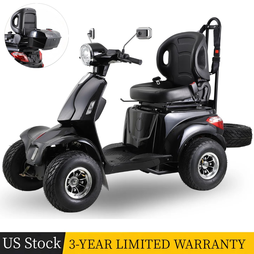 1000W Electric Golf Mobility Scooters Four Wheel Travel 60V20AH for Adult Senior
