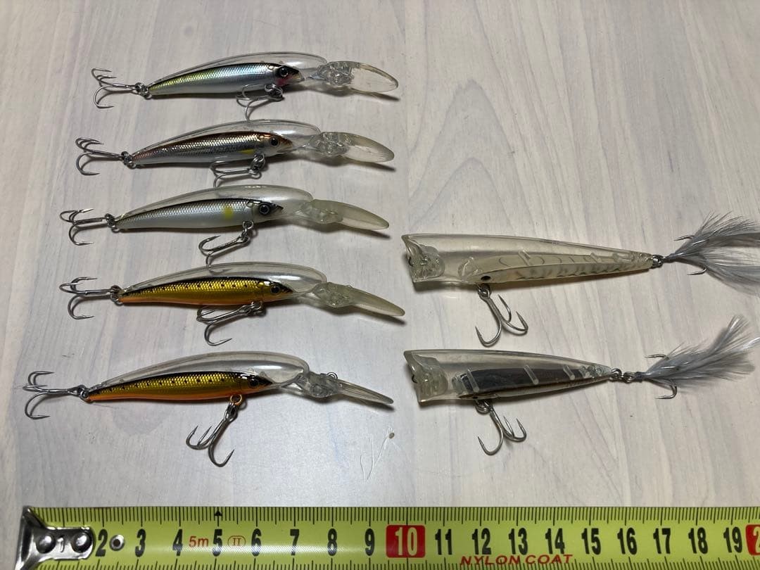 NORIES Feint Bait Kwase D67SP Treju 65 & 85 Set shads Scratched Fishing Lure