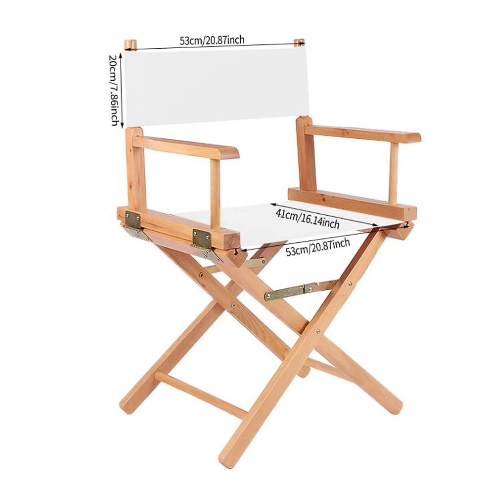 2 Set Director Chair Canvas with Wood Stick,21.2 L x 16.1 W/21.2X 7.8 Portabl...